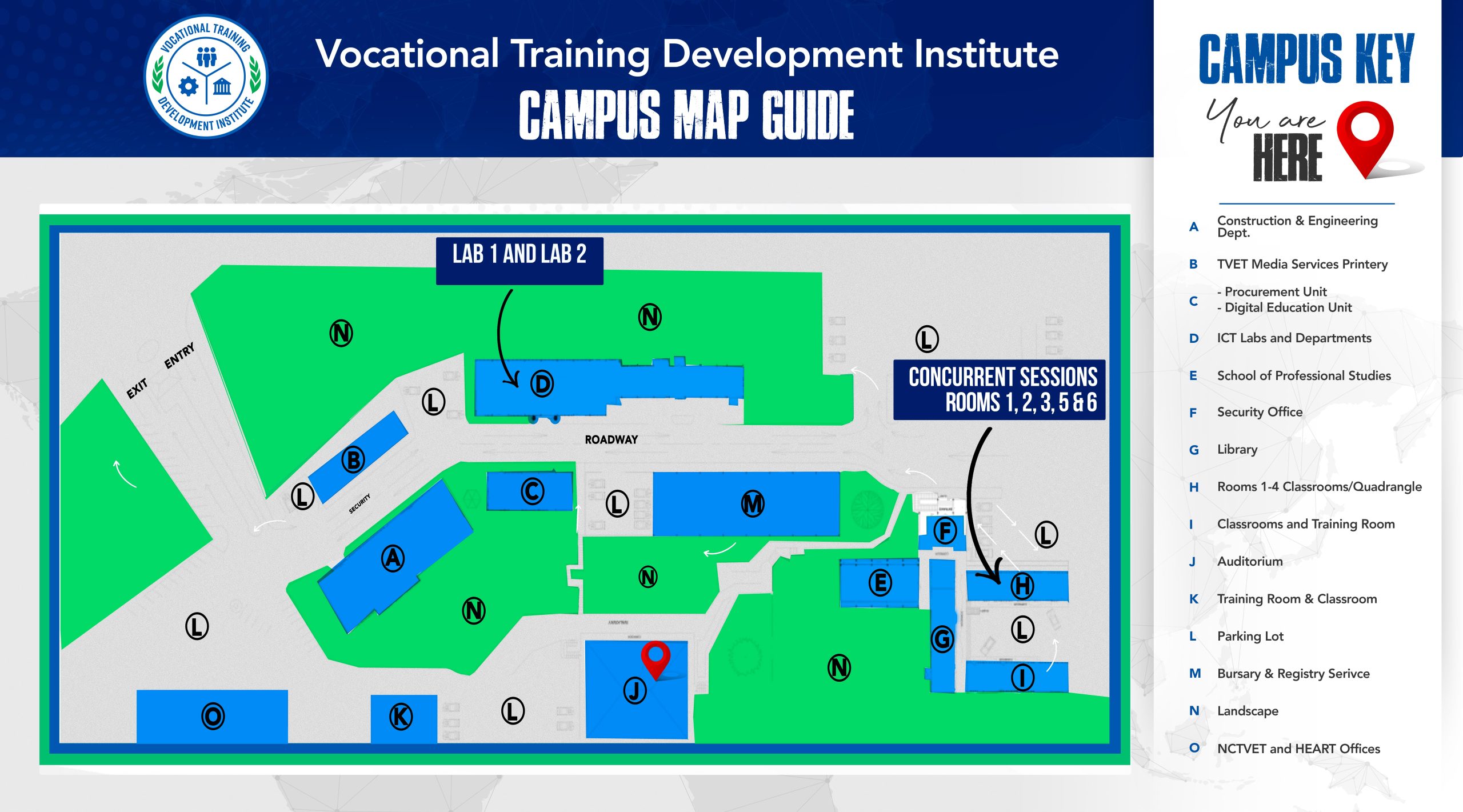 VTDI Campus Site Map